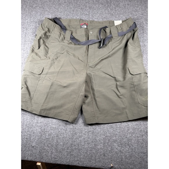 The North Face Belted Cargo Shorts Size 3XL Army Green 44x10 Hiking Breathable - Picture 8 of 13